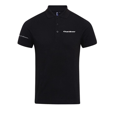 Picture of PR630 BLACK UNISEX COOLCHECKER POLYESTER POLOSHIRT