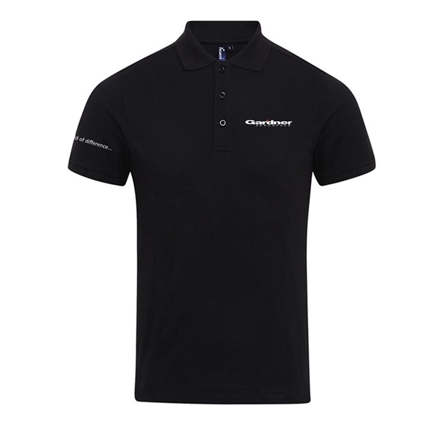 Picture of PR630 BLACK UNISEX COOLCHECKER POLYESTER POLOSHIRT