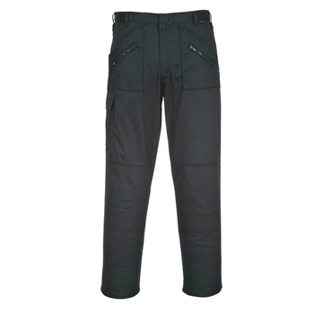Picture of S887 BLACK ALTERNATIVE POLY/COTTON TWILL WORKWEAR TROUSERS